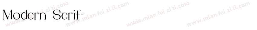 Modern Serif字体转换